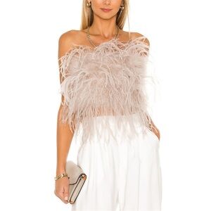 Lamarque Feathered Top in Cream